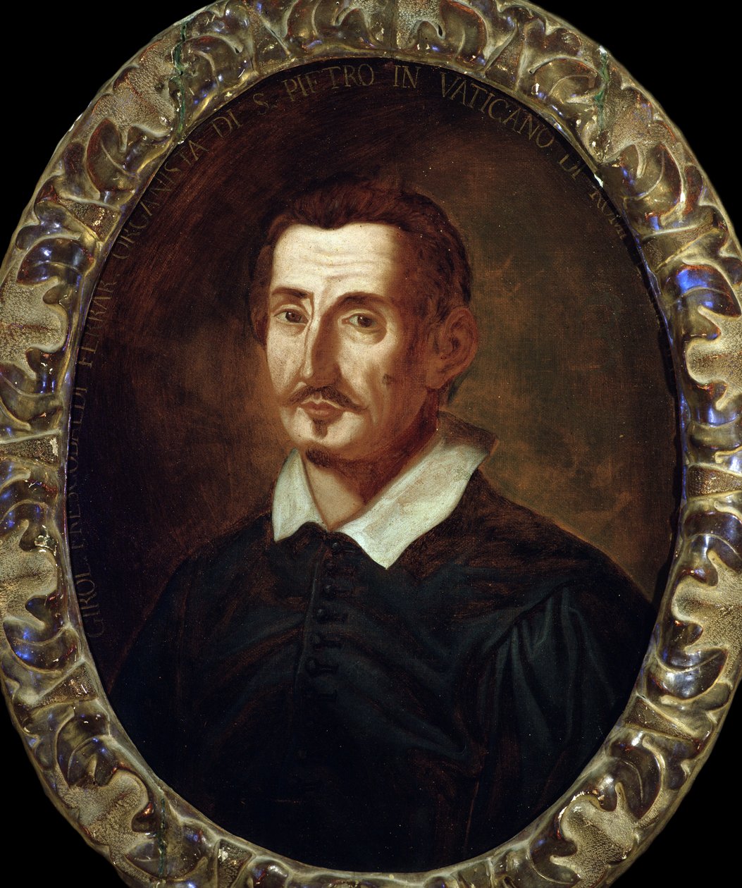 Portrét italského skladatele Girolama Frescobaldiho (1583-1643). od Italian School