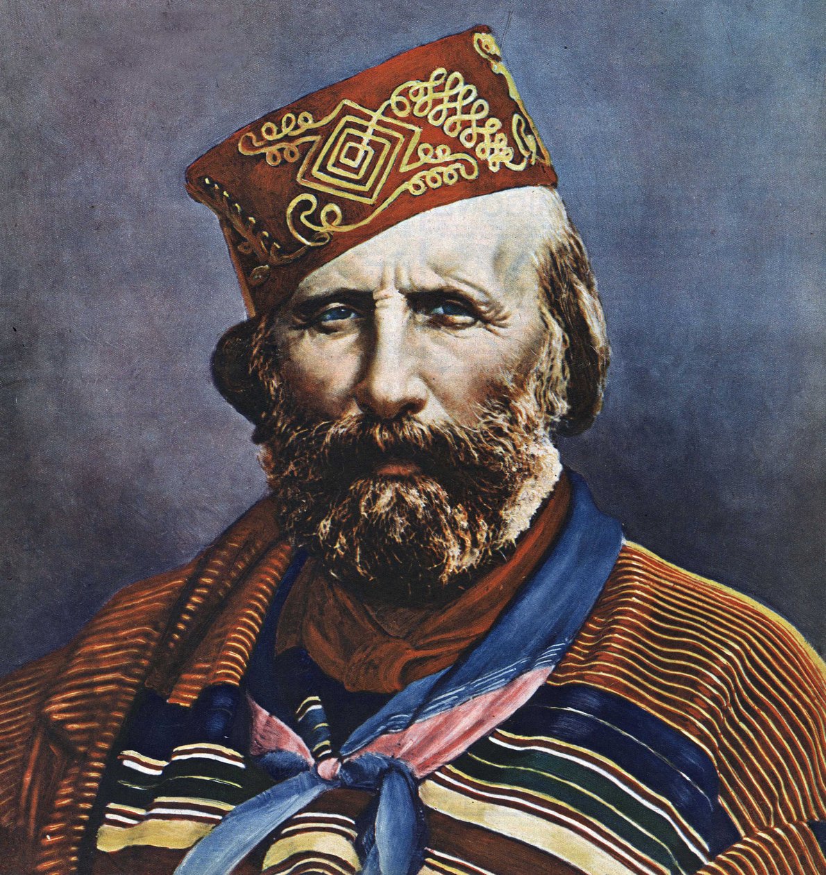 Portrét Giuseppe Garibaldiho (1807-1882), italského politika. od Italian School