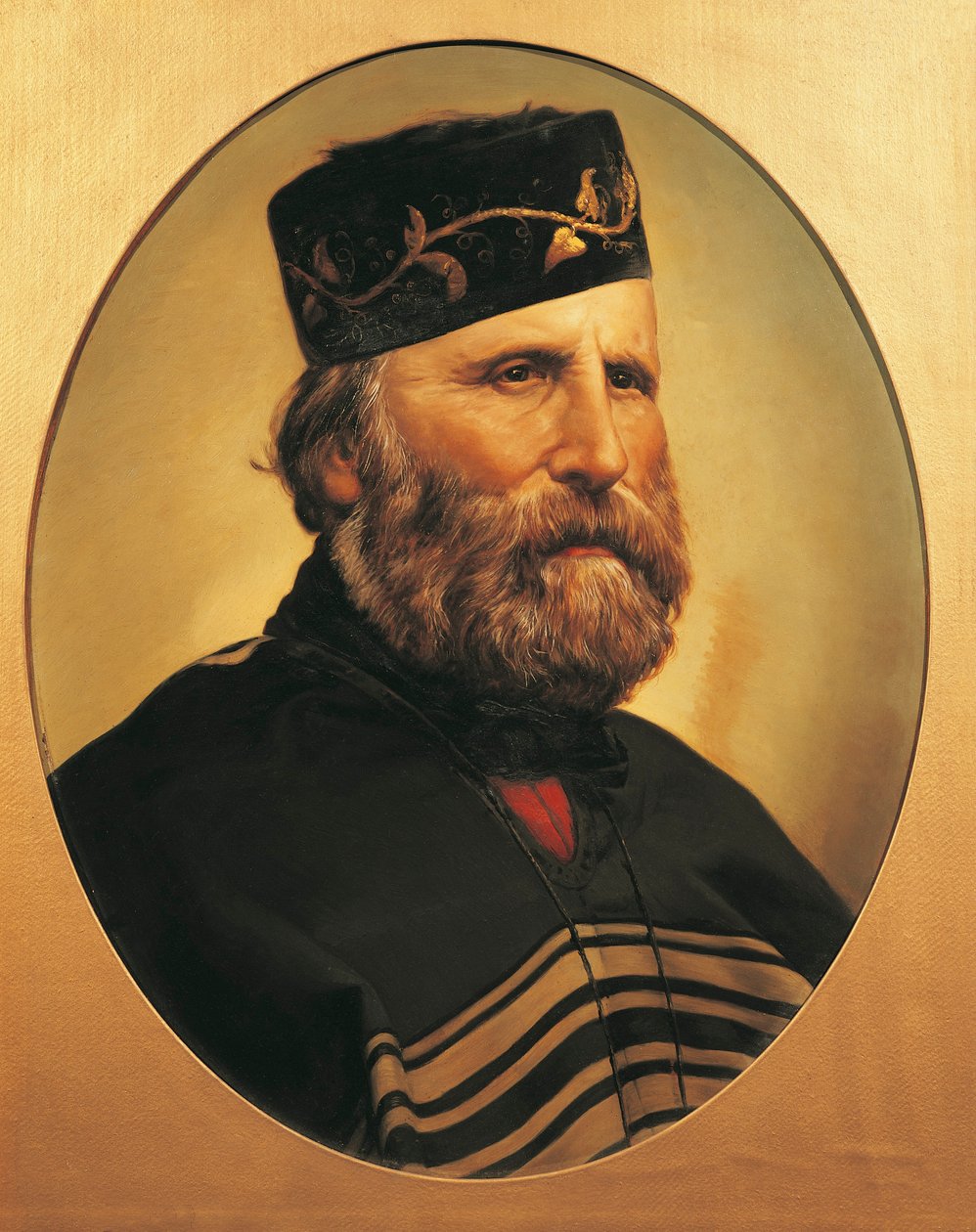 Giuseppe Garibaldin muotokuva, n. 1897 (öljy pahville) od Italian School