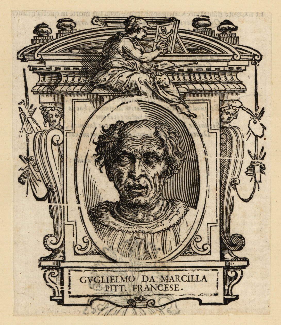Portrét Guillauma de Marcillat, francouzský malíř a výtvarník vitráží, cca 1470-1529 od Italian School