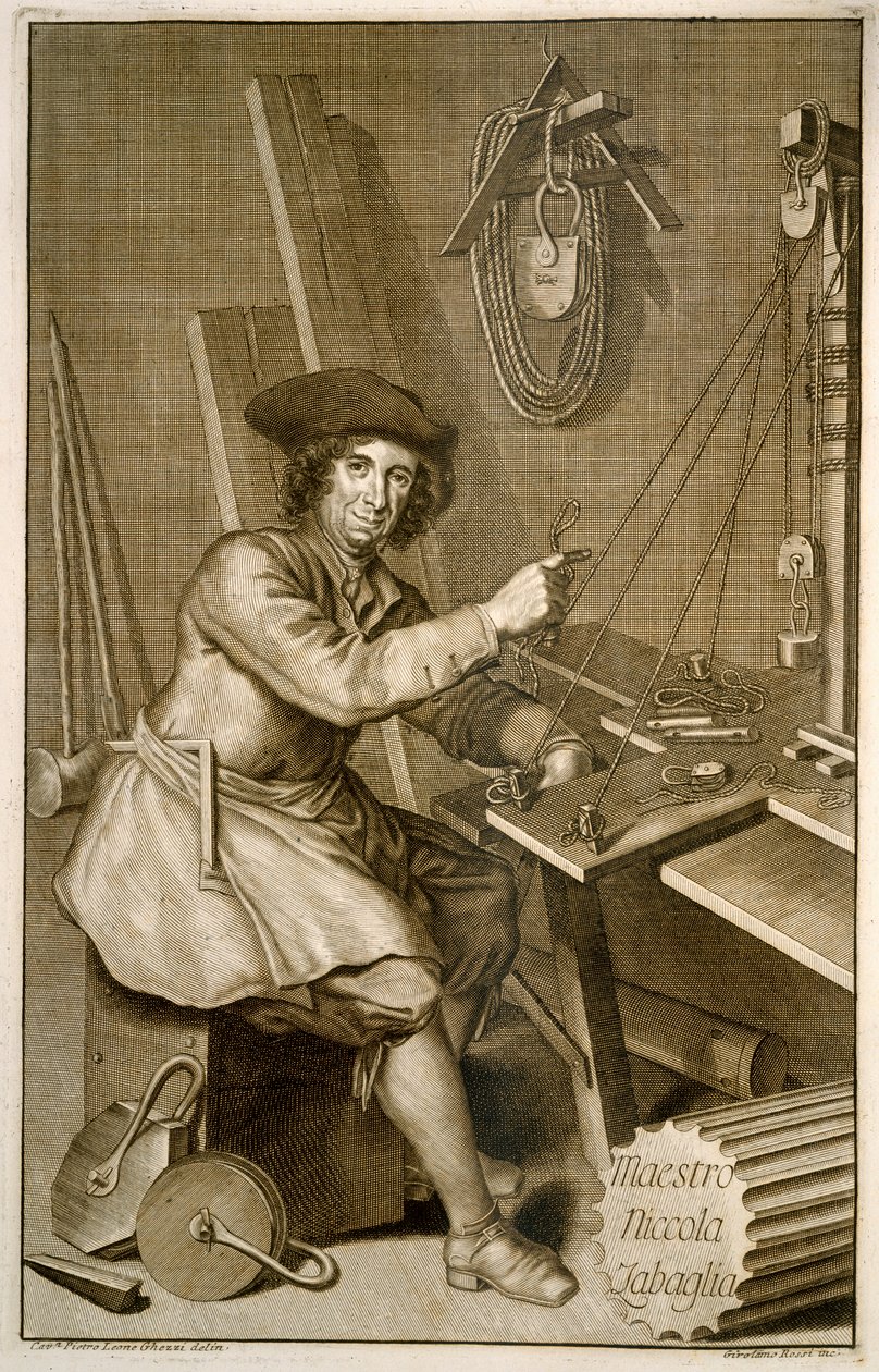 Portrét Maestra Nicoly Zabaglii od Italian School