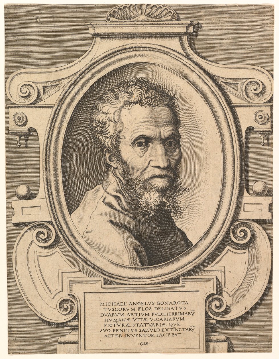 Portrét Michelangela, hospoda. C1564. od Italian School