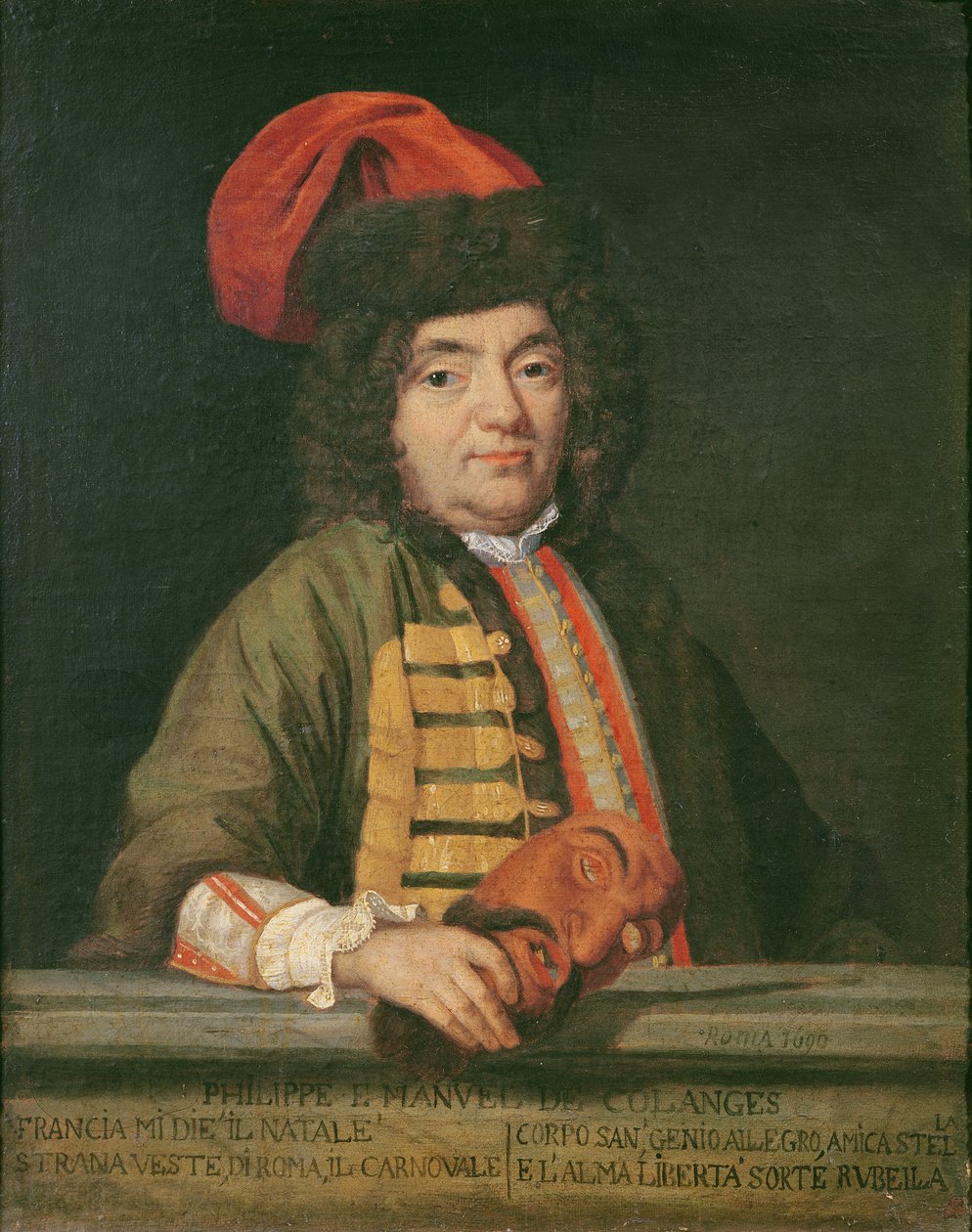 Portrét Philippe Emmanuela de Coulanges oblečený na karneval, 1690 od Italian School