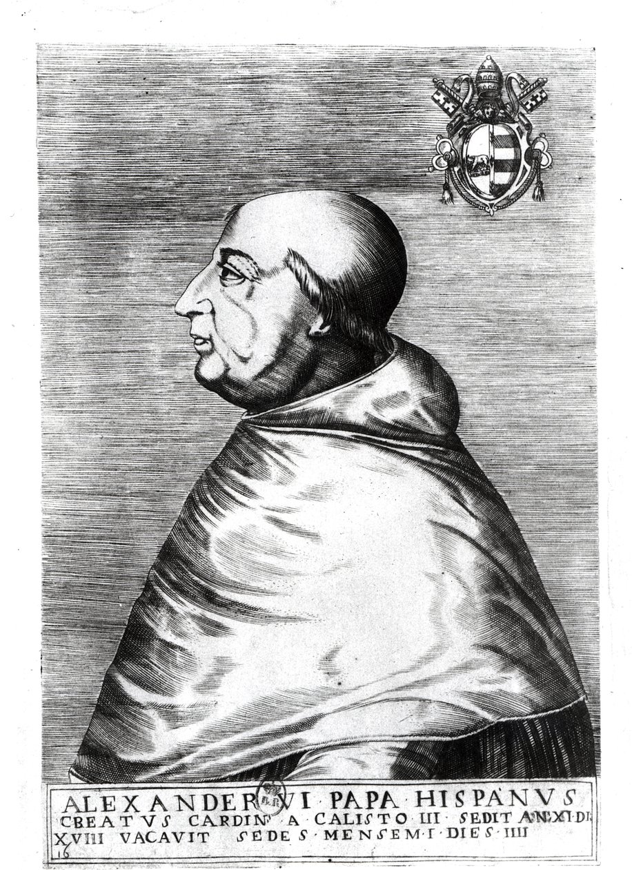 Portrét papeže Alexandra VI (1492-1503) 16.-17. století od Italian School