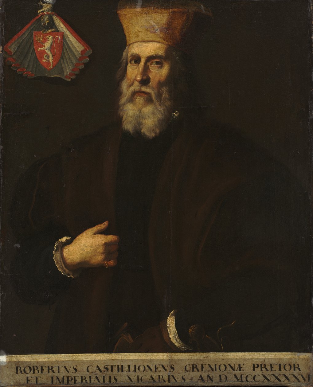 Portrét Roberto Castiglione, počátek 17. století (olej na plátně) od Italian School