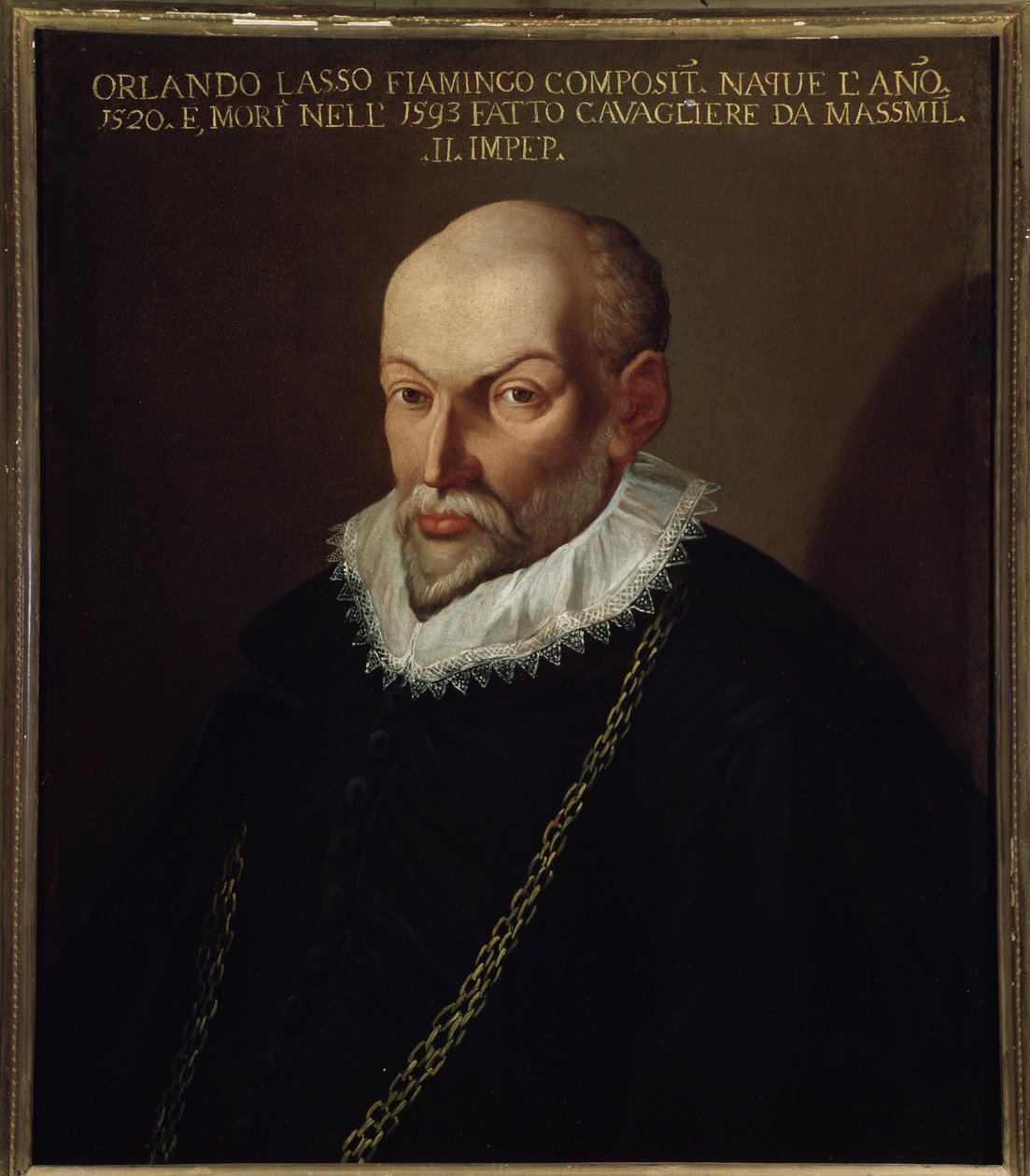 Portrét Rolanda de Lassus (1532-1594) vlámský skladatel od Italian School