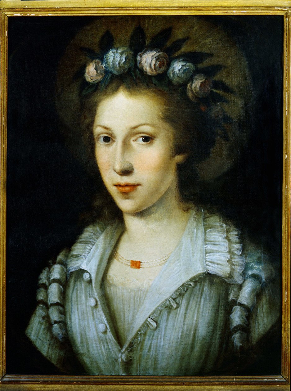 Portrét Sainte Marie Madeleine z Pazzi, Saint Mary Magdalene de Pazzi od Italian School