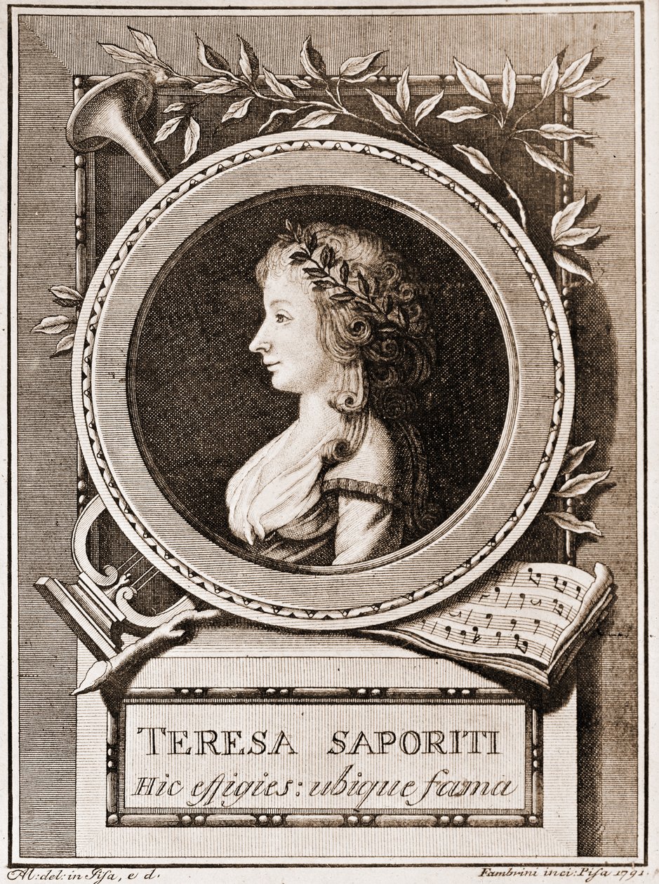 Portrét Teresa Saporiti od Italian School
