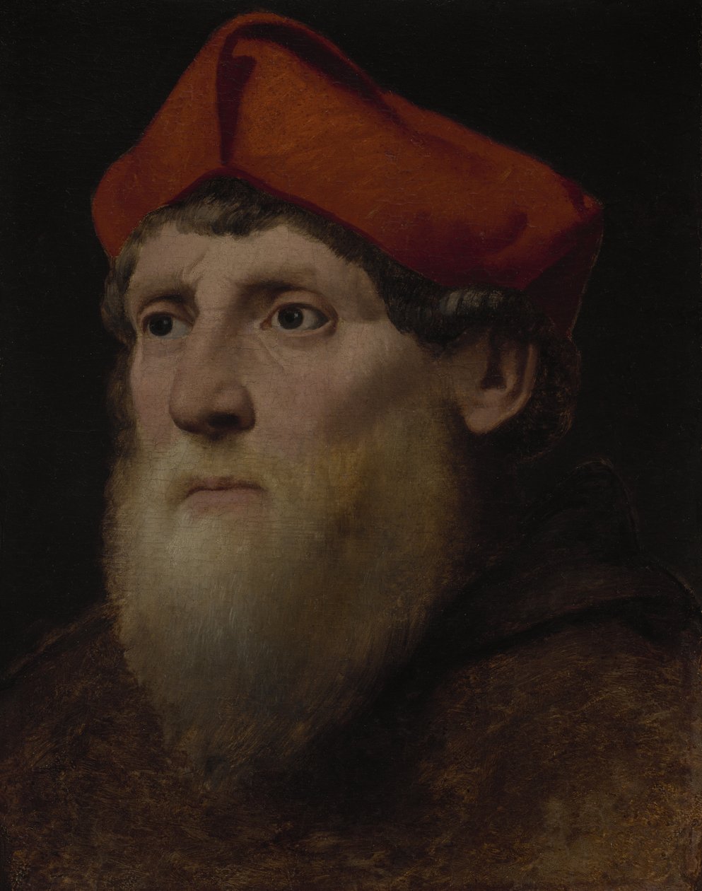 Portrét vousatého preláta, kolem 1520-40 od Italian School