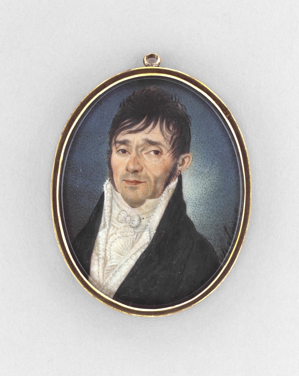 Portrét muže, kolem roku 1810 (akvarel na slonovině) od Italian School