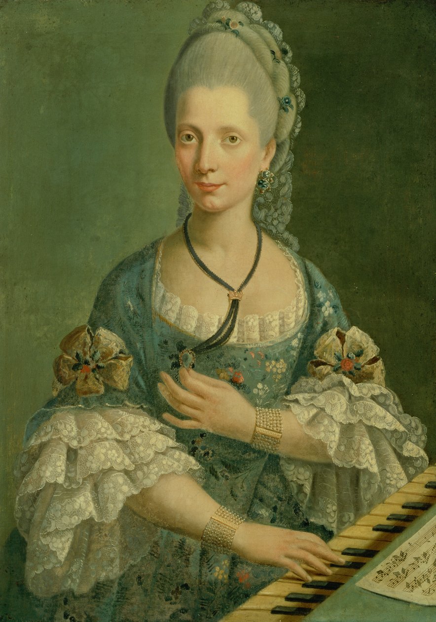 Portrét pianisty (olej na plátně) od Italian School