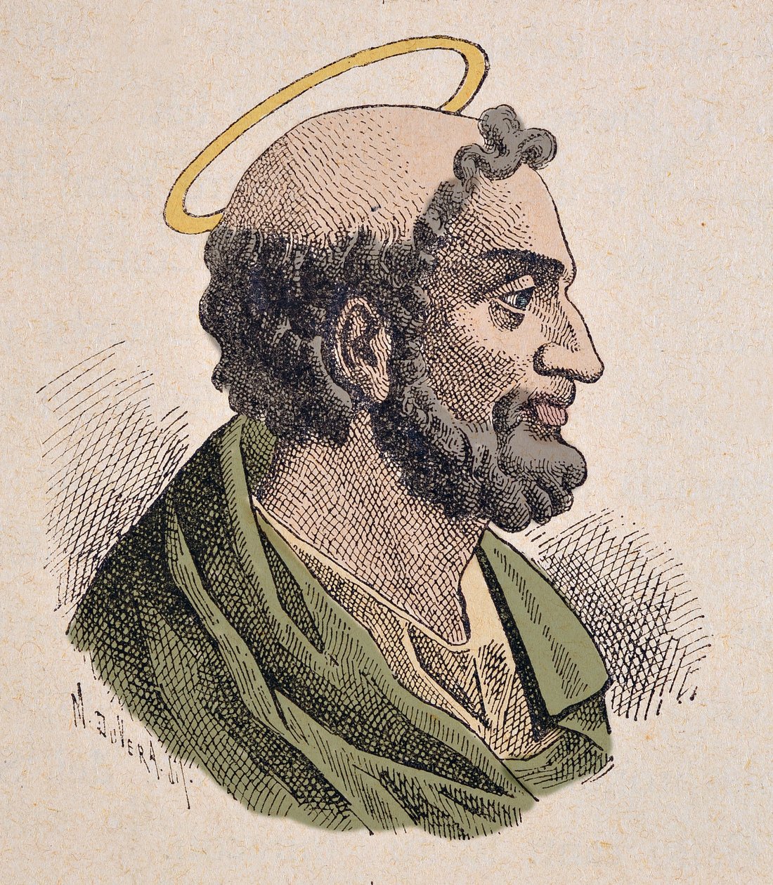Portrét svatého Pierra (1er siecle), prvního papeže a romského biskupa. od Italian School