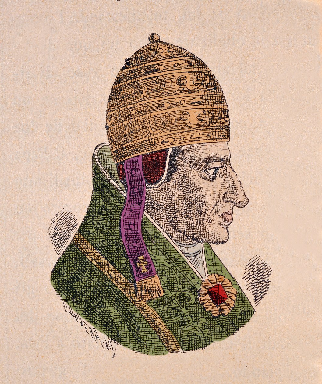 Portrét antipapeže Alexandra V. (Alexander nebo Alessandro) (1409-1410) od Italian School