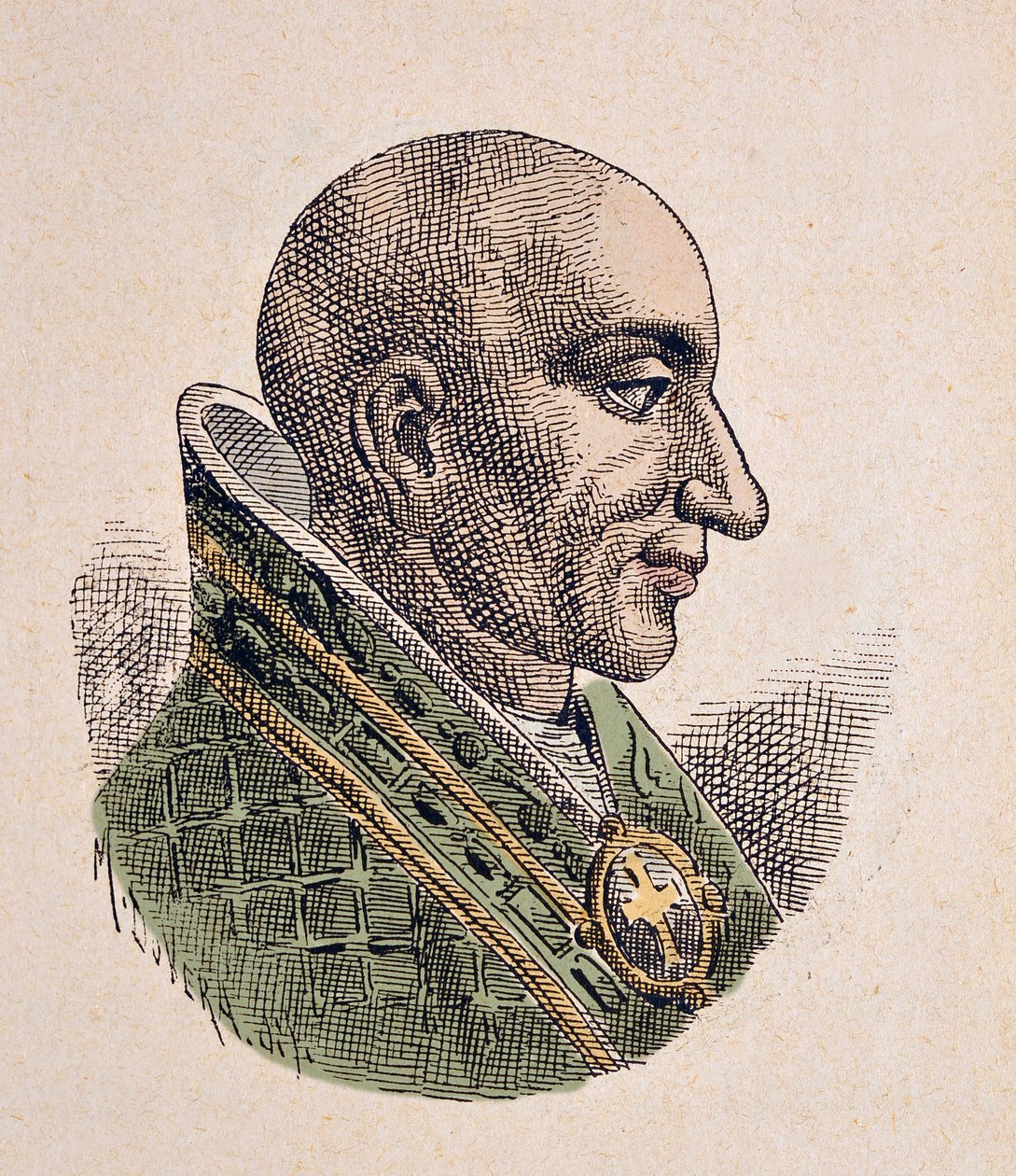 Portrét antipapeže Christophore (ou Christophe, Christopher, Cristoforo, Christophorus) (903-904) od Italian School