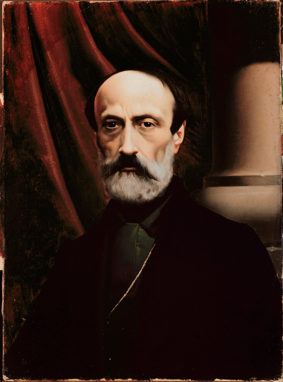 Portrét italského republikánského politika Giuseppe Mazziniho (malba od Italian School