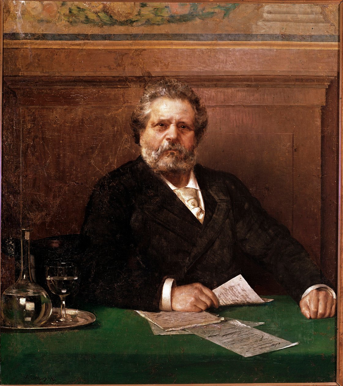 Portrét italského básníka Giosue Carducciho (1835-1907) Anonymní obraz. Konec 19. století Bologna, Casa Carducci - Portrét italského básníka Giosue Carducciho 1835-1907. Anonymní obraz, konec 19. století, Casa Carducci, Bologna, Itálie od Italian School