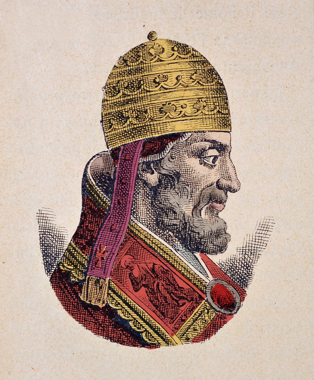 Portrét papeže Adriana V. (Adrian, Hadrian z Hadriana nebo Adriano) (1276) od Italian School