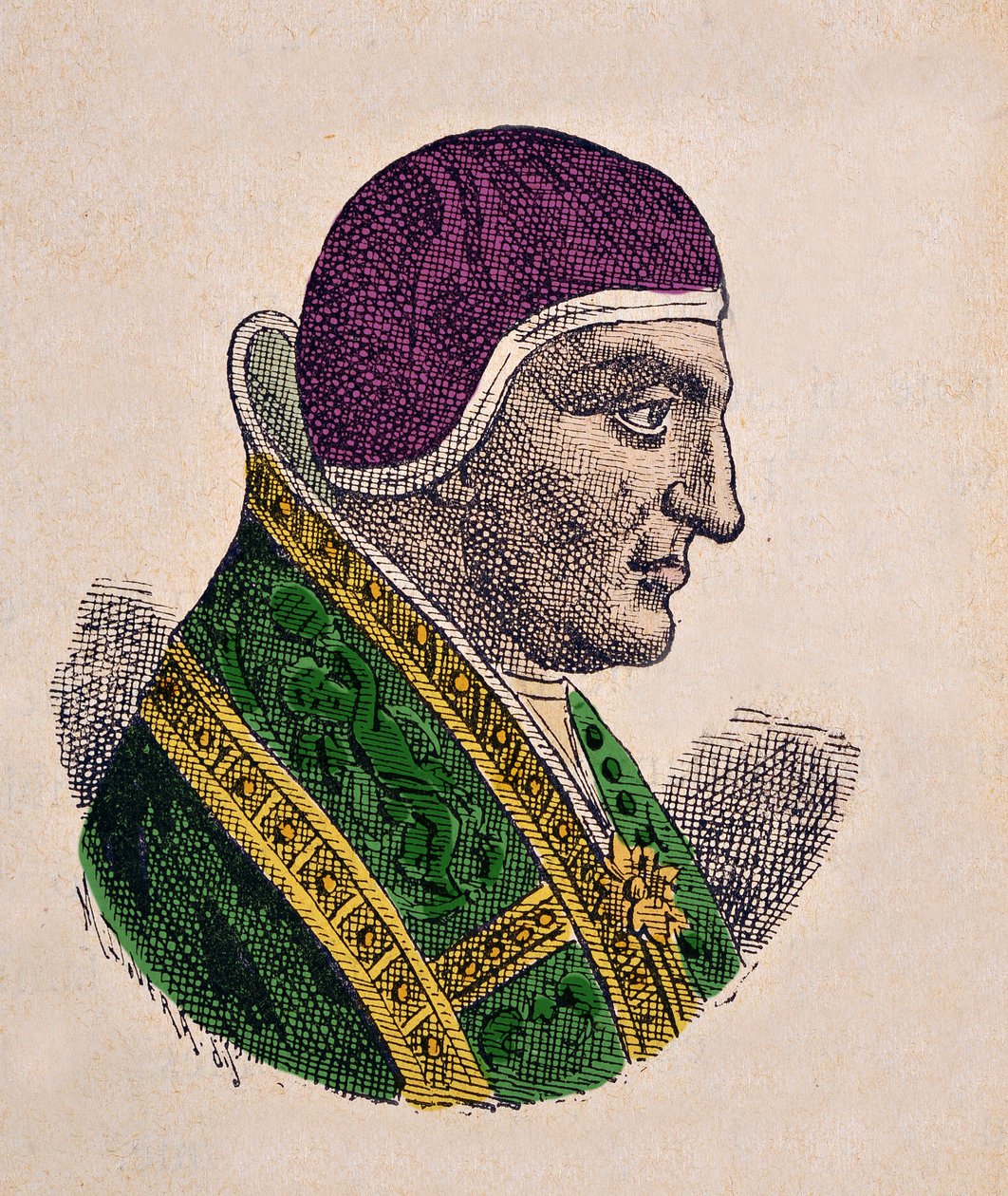 Portrét papeže Agapeta II. (946-955) od Italian School