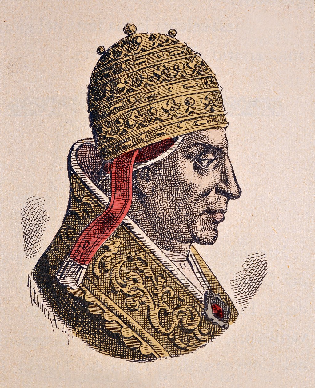 Portrét papeže Alexandra II (Alexander nebo Alessandro) (1061-1073) od Italian School