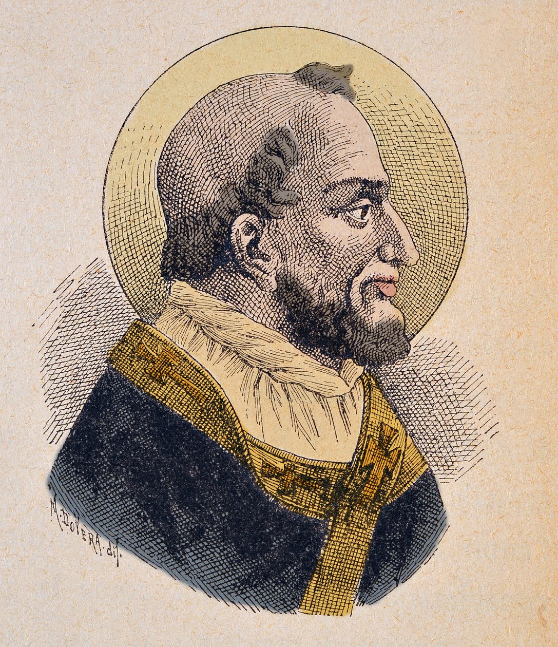 Portrét papeže Anacleta (nebo Clet nebo Anencleto nebo Anacletus nebo anencletus nebo cletus nebo anacleto nebo cleto nebo anencleto) (asi 76-88) od Italian School