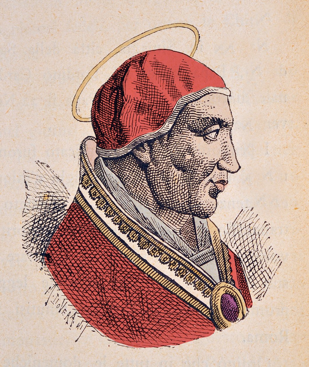 Portrét papeže Anastase II (Anastasius, Anastasio) (496-498) od Italian School
