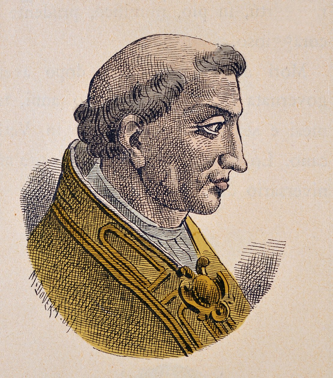 Portrét papeže Benoita III (benedetto, Benedict nebo Benedictus) (855-858) od Italian School