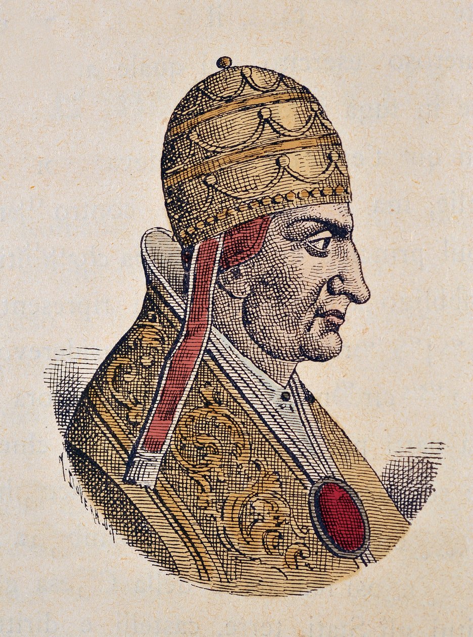 Portrét papeže Benoita IX (benedetto, Benedict nebo Benedictus) (1032-1044) od Italian School