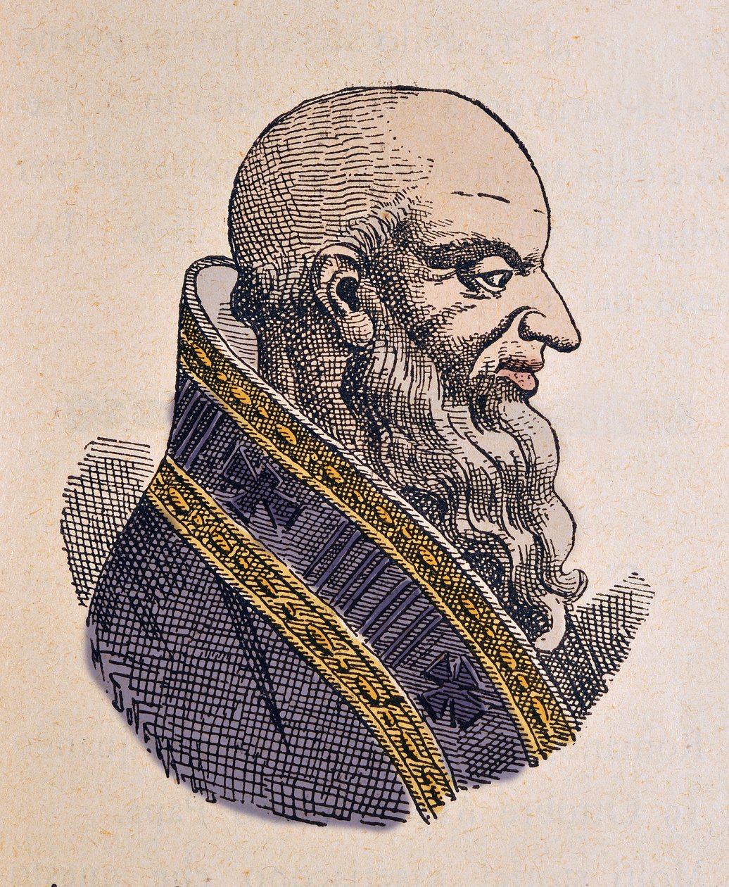 Portrét papeže Bonifáce III. (Bonifacius nebo Bonifacio) (607-608) od Italian School