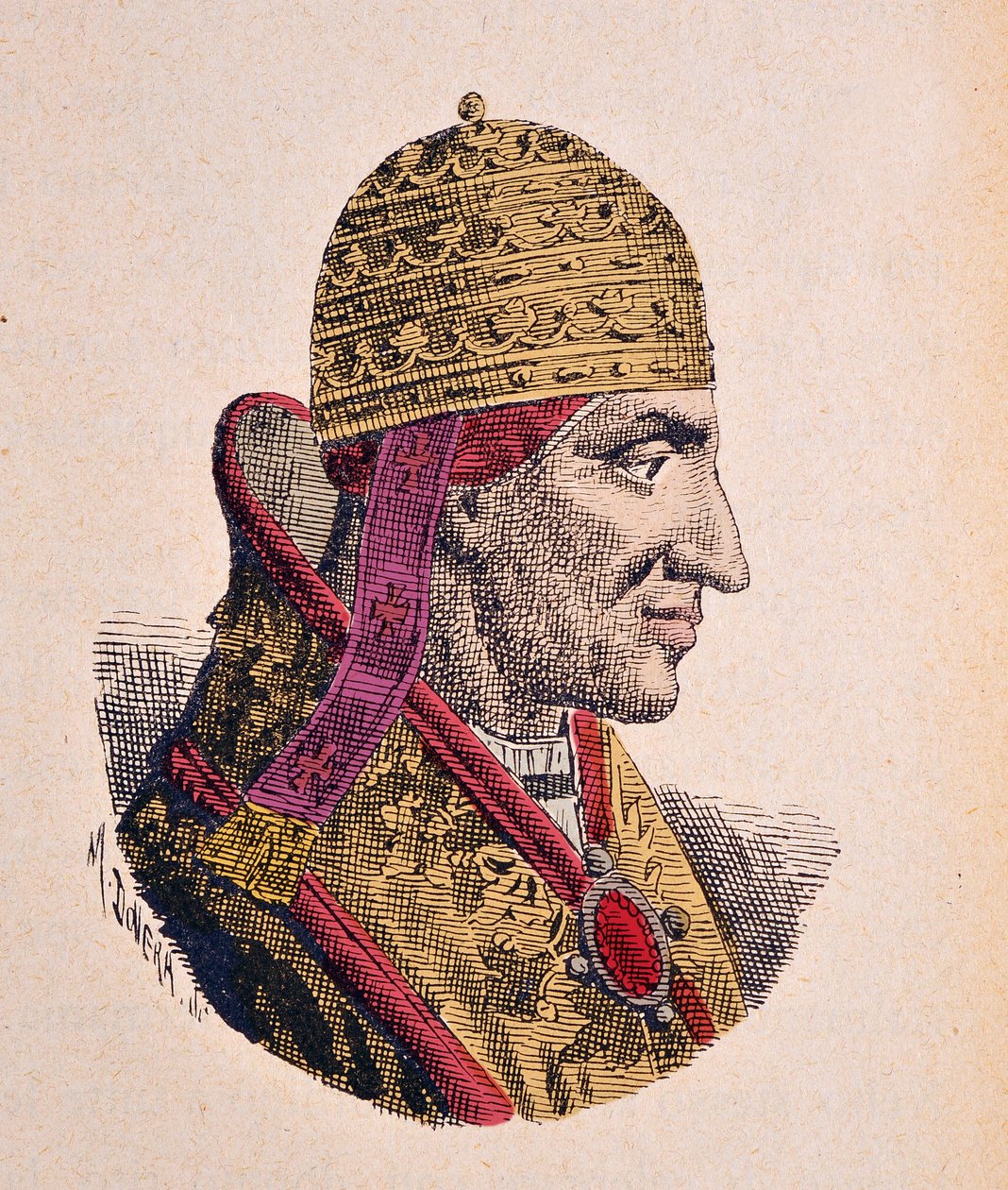 Portrét papeže Bonifáce VIII. (Bonifacius nebo Bonifacio) (1294-1303) od Italian School