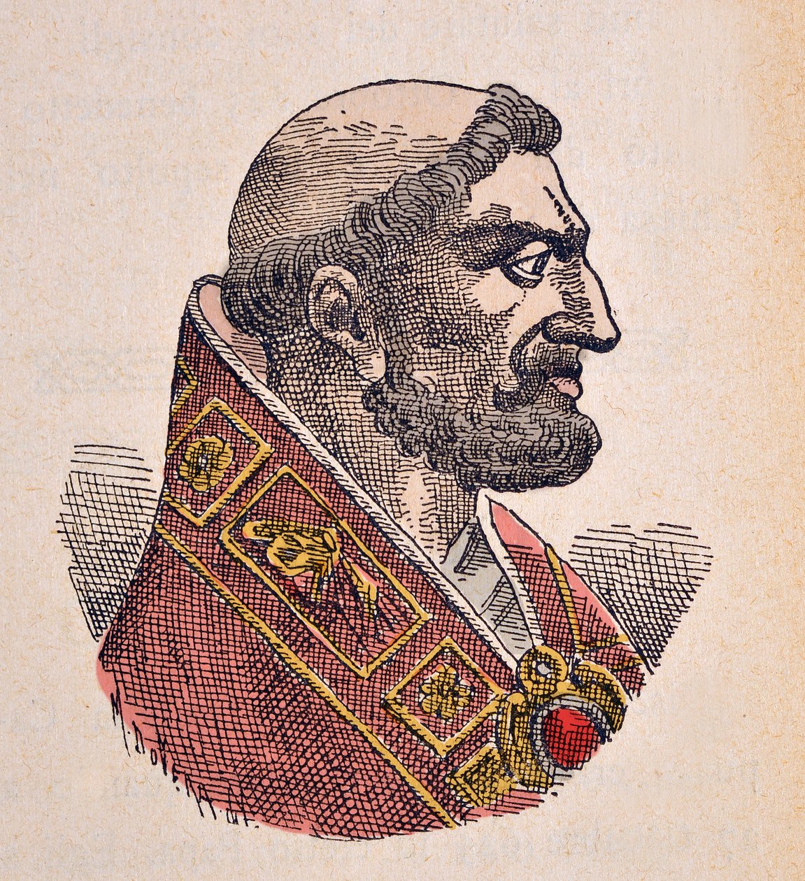 Portrét papeže Bonifáce V. (Bonifacius nebo Bonifacio) (619-625) od Italian School