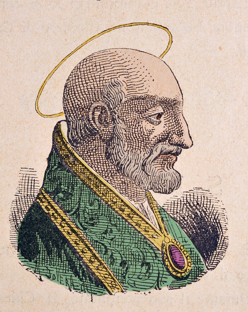 Portrét papeže Caia (Caio nebo Gaius) (293-296) od Italian School