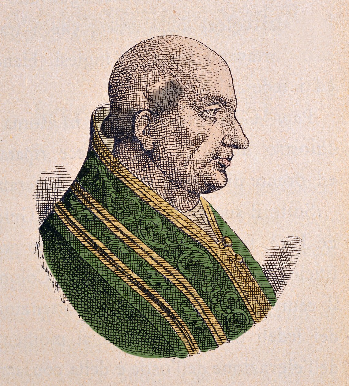 Portrét papeže Klementa III (Clemente nebo Clemens) (1187-1191) od Italian School