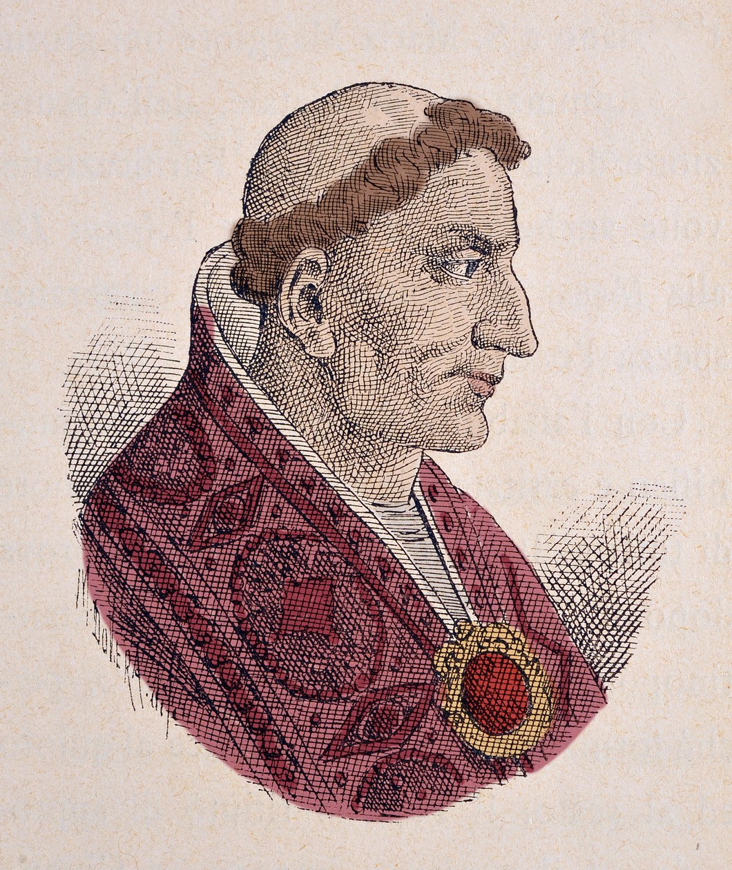 Portrét papeže Conona (Conone) (686-687) od Italian School