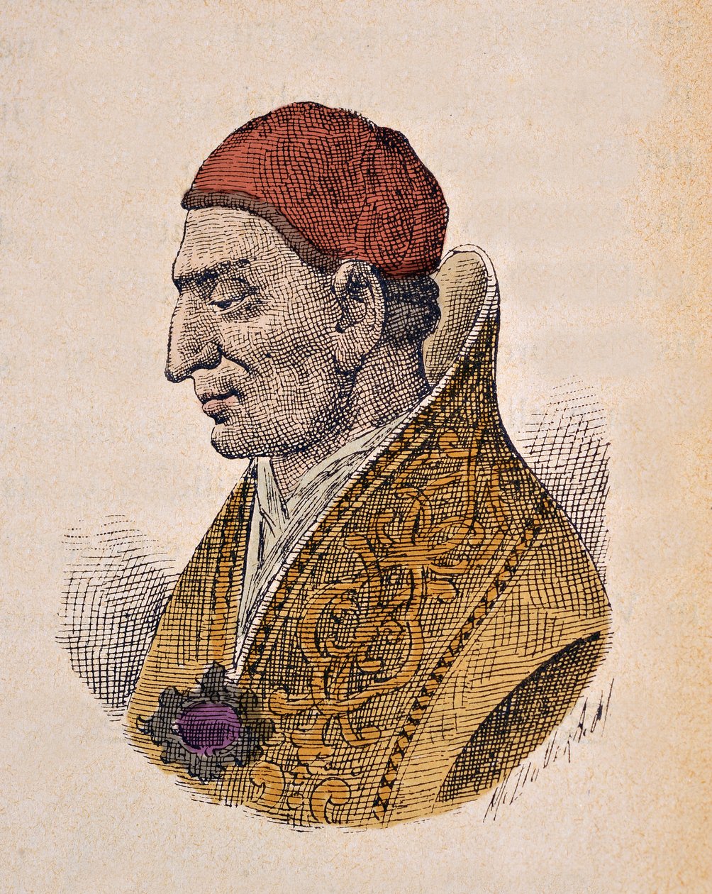Portrét papeže Constantin Ier (Constantine I nebo Constantinus nebo Costantino) (708-715) od Italian School
