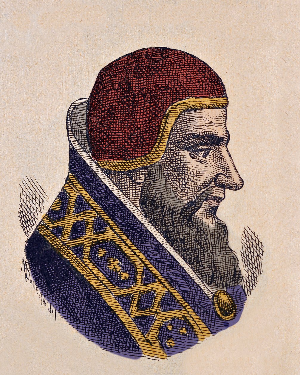 Portrét papeže Damase II (1048) od Italian School