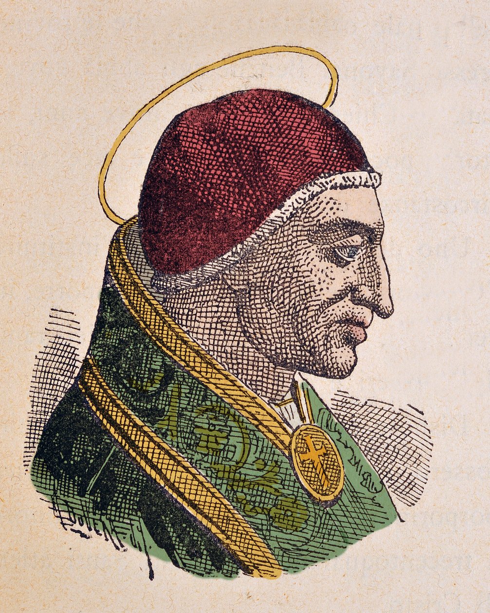 Portrét papeže Denyse (Dionysius nebo Dionisio) (259-268) od Italian School