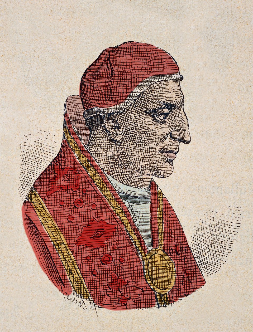 Portrét papeže Etienna III (Stephen, Stefano nebo Stephanus) (768-772) od Italian School