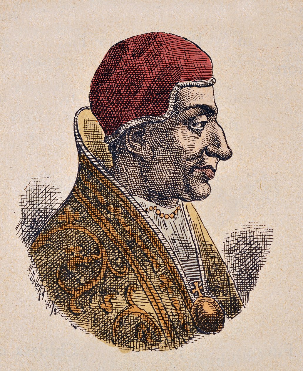 Portrét papeže Etienna IV (Stephen, Stefano nebo Stephanus) (816-817) od Italian School