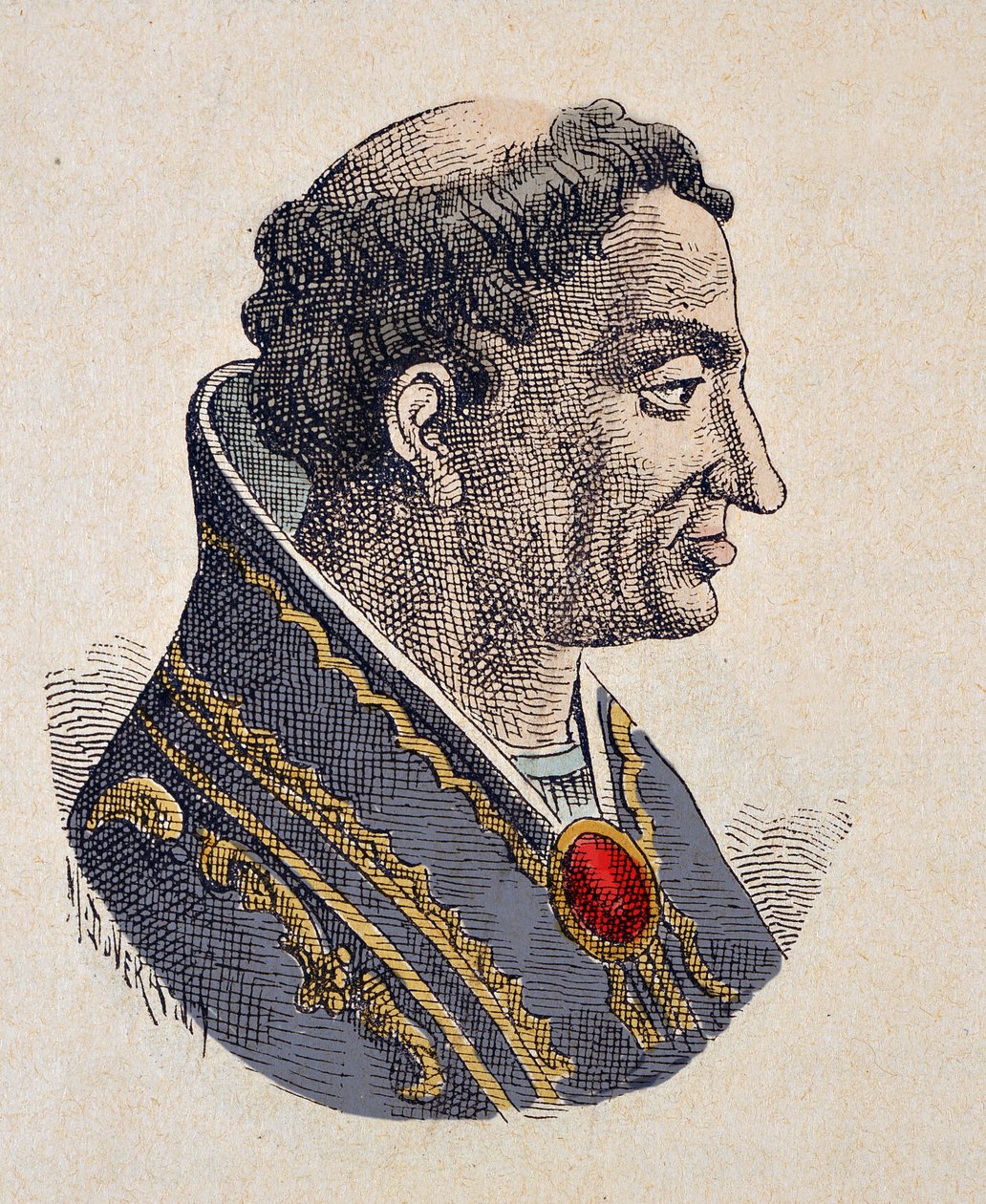 Portrét papeže Evžena II. (Eugenio, Eugenius) (824-827) od Italian School