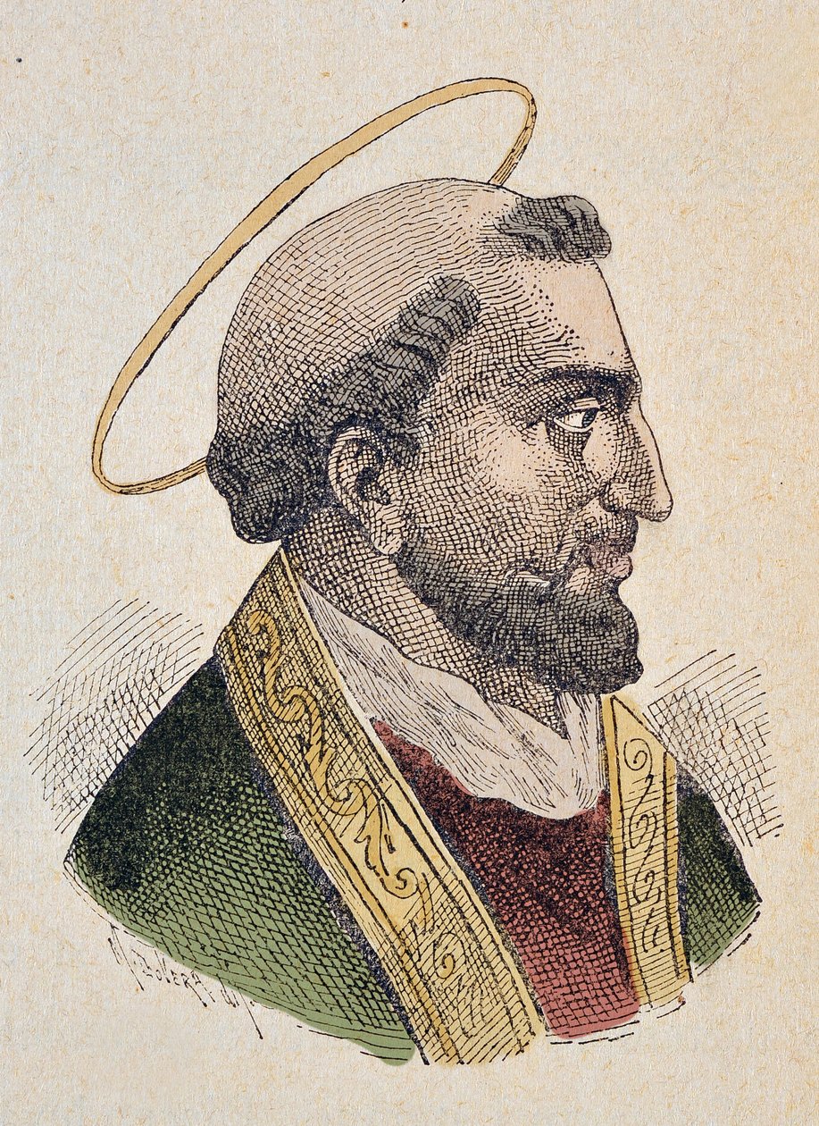 Portrét papeže Evarista (Evaristus nebo Evaristo I) I (97-107) od Italian School