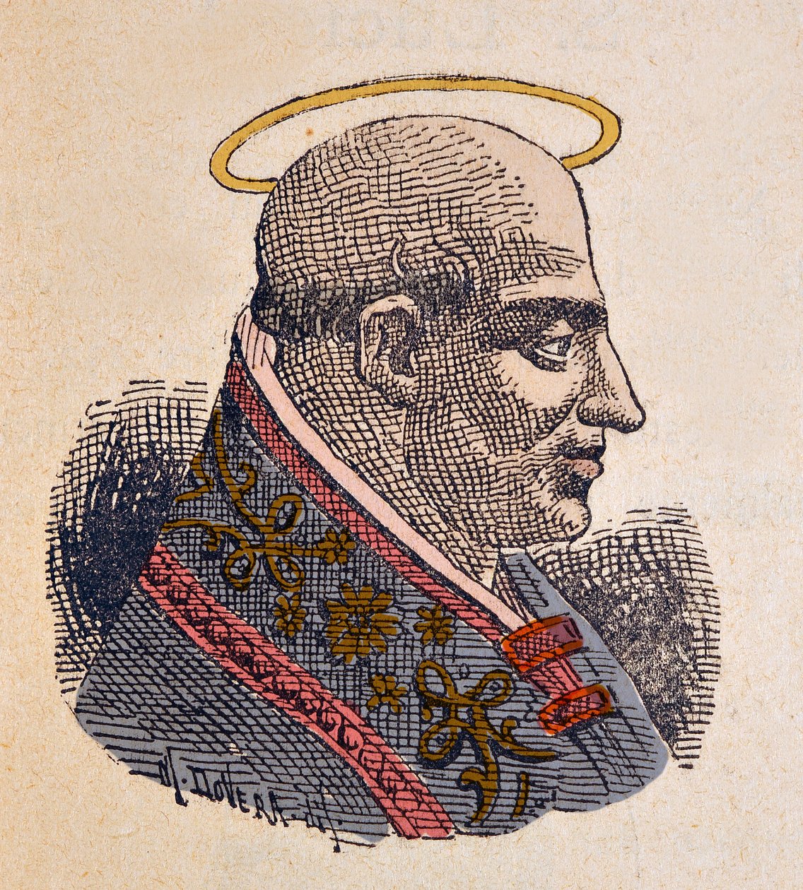 Portrét papeže Fabiena (Fabian nebo Fabiano nebo Fabianus) (236-250) od Italian School
