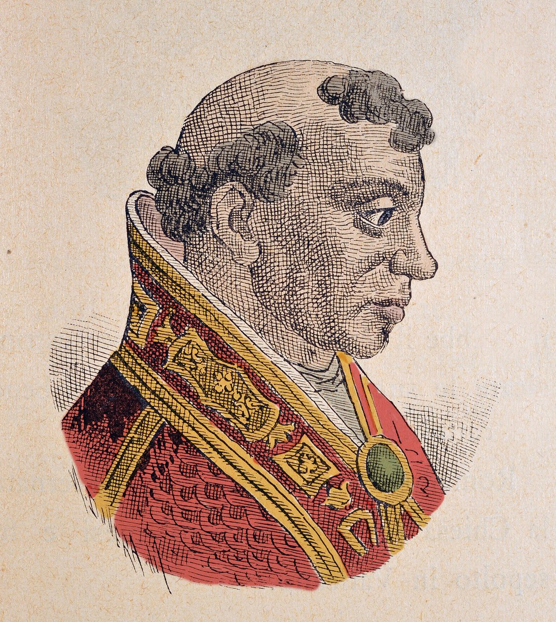 Portrét papeže Formose (Formoso, Formosus) (891-896) od Italian School