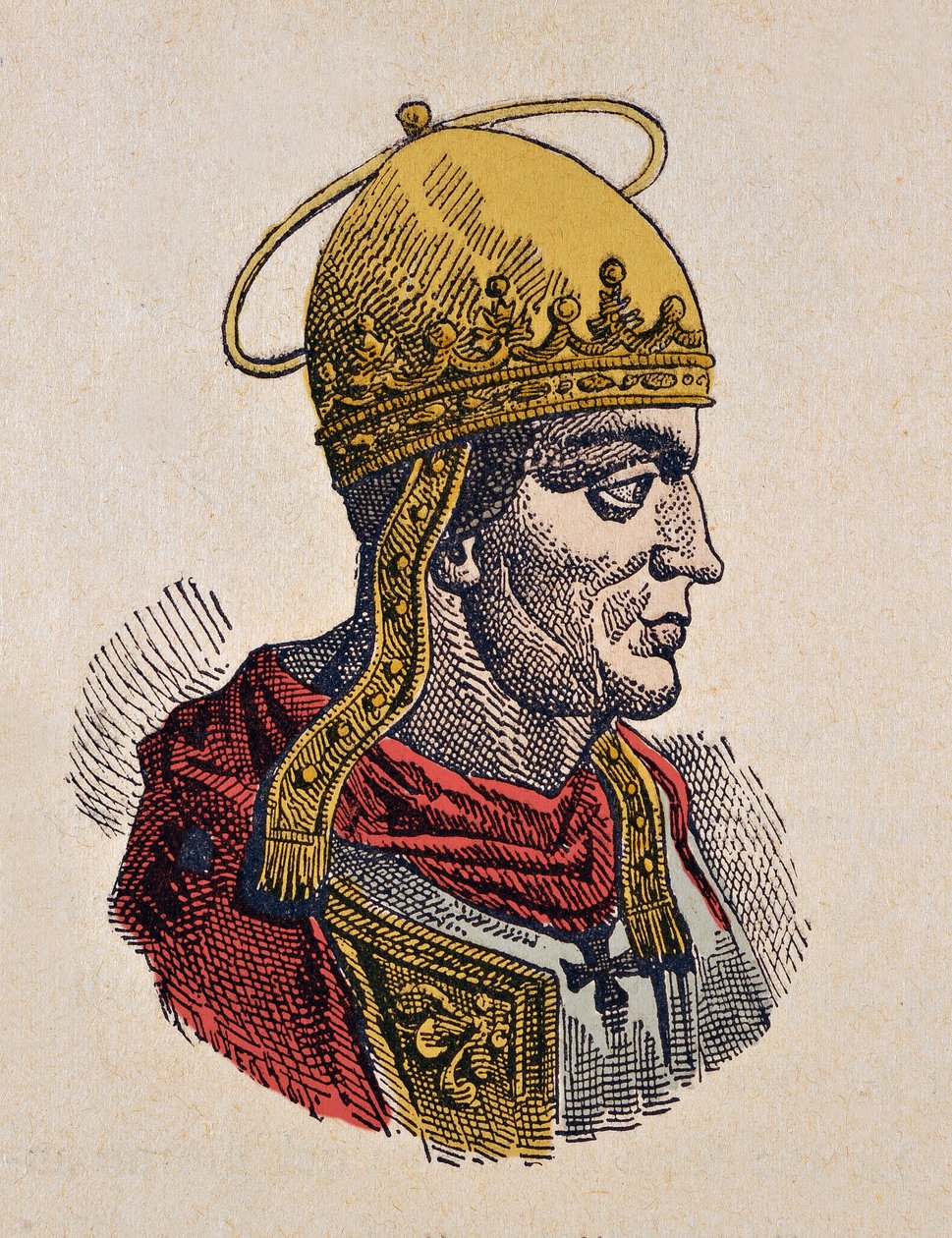 Portrét papeže Hilary (Hilarius nebo Hilarus, Hilary nebo Ilario) (461-468) od Italian School