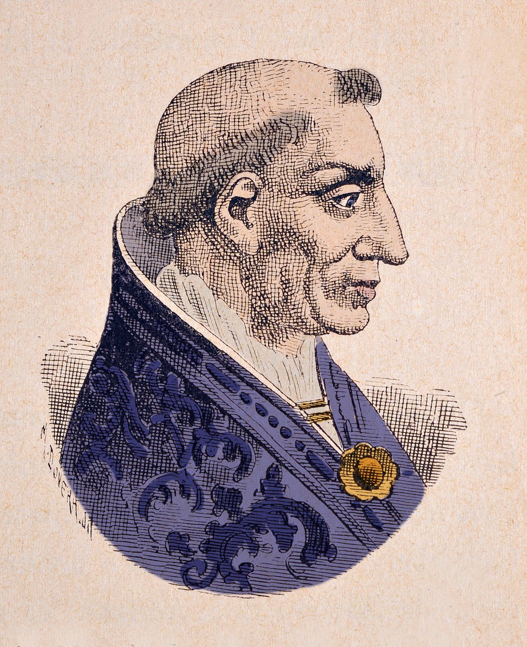 Portrét papeže Inocence V. (Innocenzo, Innocentius) (1276) od Italian School