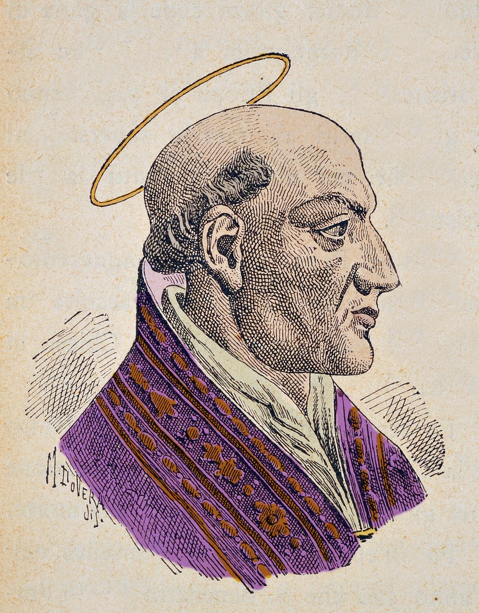 Portrét papeže Jana I. (Giovanni I, John, Ioannes) (523-526) od Italian School