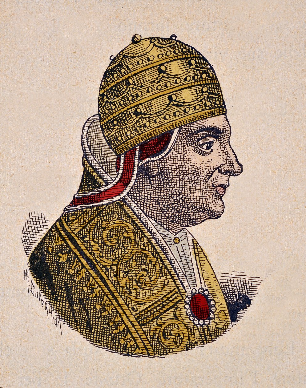 Portrét papeže Jana XIII. (Giovanni, Ioannes) (965-972) od Italian School