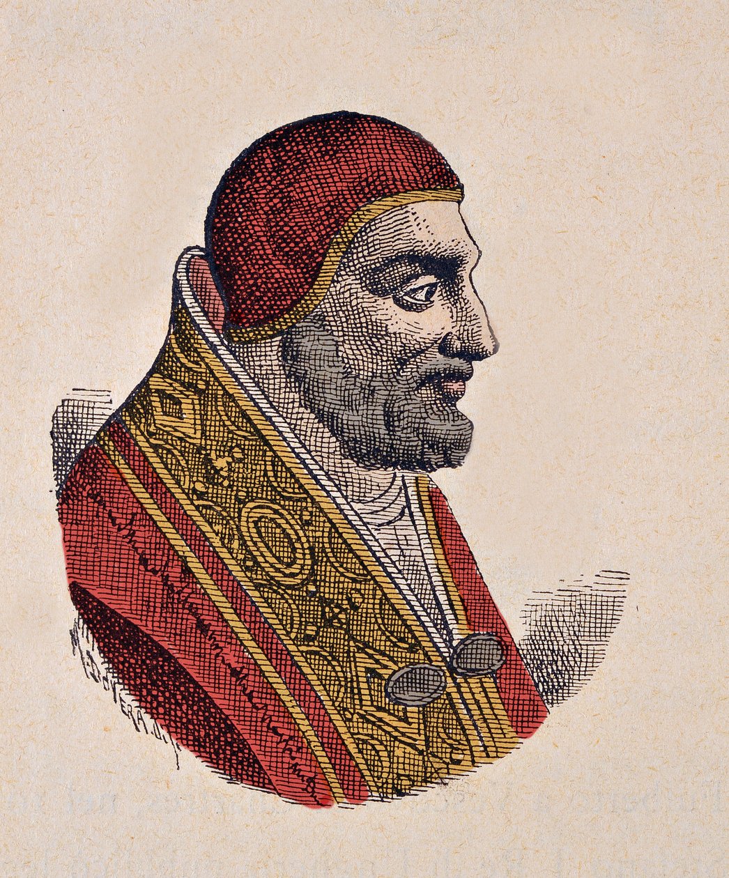 Portrét papeže Jana XIX. (Giovanni, Ioannes) (1024-1032) od Italian School