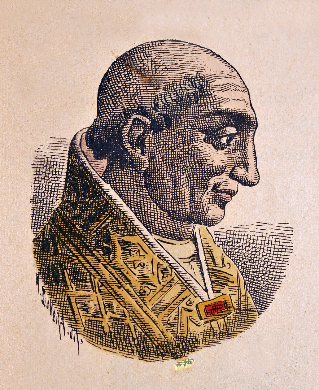 Portrét papeže Landona (Lando, Landone nebo Landus) (913-914) od Italian School