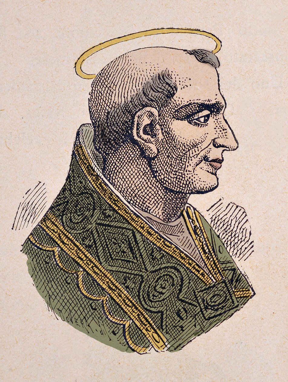 Portrét papeže Leona Ier le Grand (Leo, Leone magno nebo magnus) (440-461) od Italian School