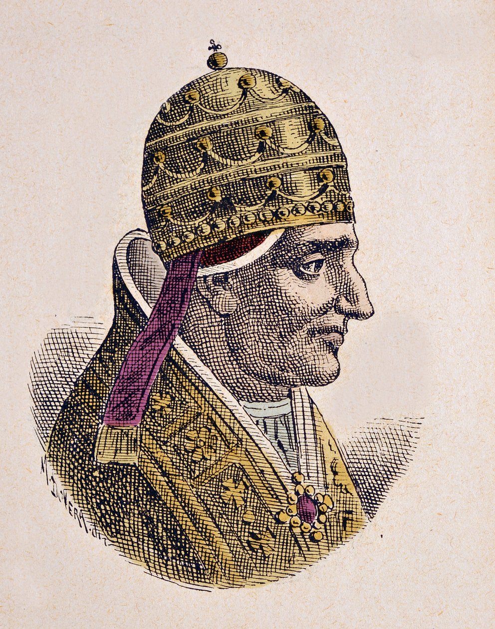Portrét papeže Leona VII (Leo nebo leone) (936-939) od Italian School
